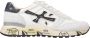 Premiata Mick_6873 Witte Sneaker met Blauwe Vintage Inzetstukken White Heren - Thumbnail 1