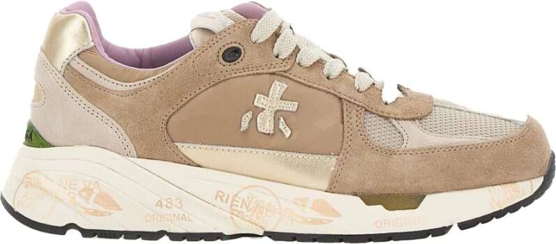 Premiata Stijlvolle Sneakers Beige Dames