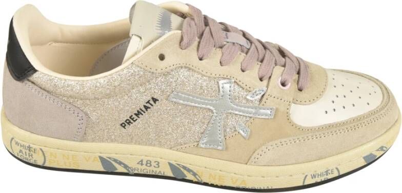 Premiata Stijlvolle Sneakers Beige Dames