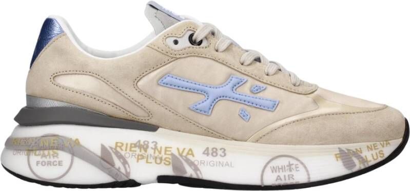 Premiata Stijlvolle Sneakers voor Mannen Beige Heren