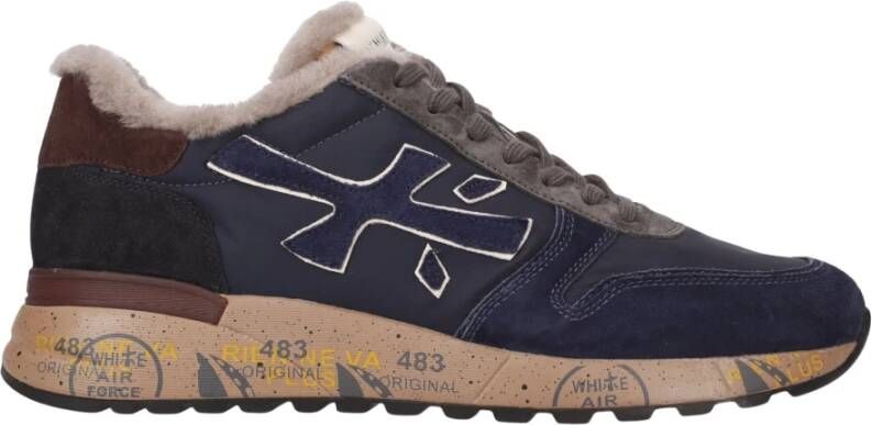 Premiata Stijlvolle Sneakers voor Mannen Blue Heren