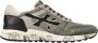 Premiata Groene Nylon Suède Mick Sneakers Gray Heren - Thumbnail 2