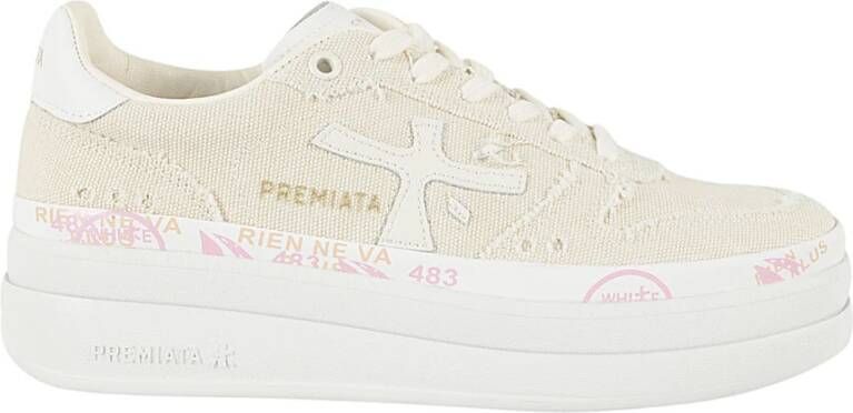 Premiata Stijlvolle Sneakers voor Trendy Outfits White Dames