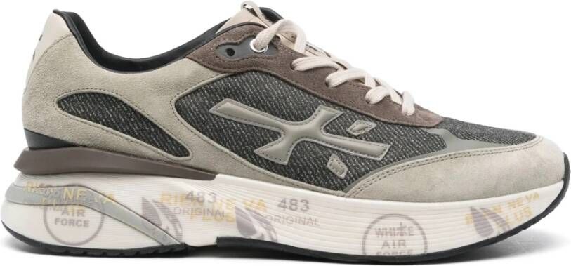 Premiata Suede en Polyamide Sneakers Multicolor Heren