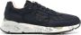 Premiata Suede sneakers met 4 cm zool Blue Heren - Thumbnail 1