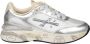 Premiata Tijdloze Trainers Sneakers Leer Wit Canvas White Dames - Thumbnail 1