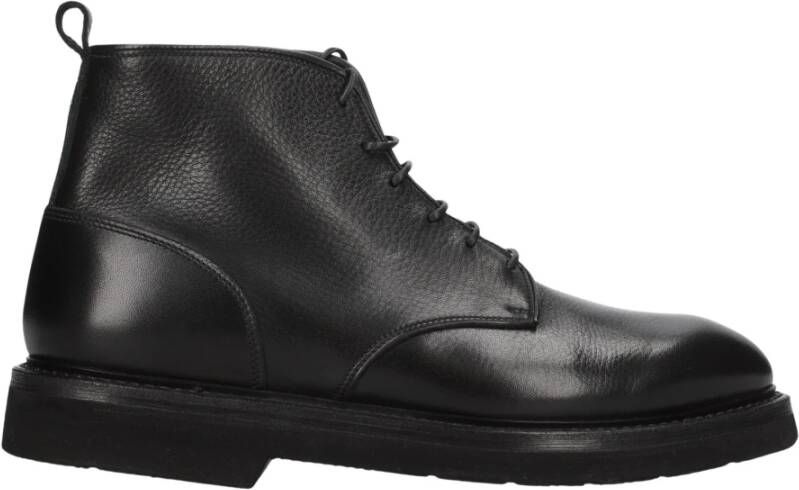 Premiata Veterlaarsjes 32221B van leer Black Heren