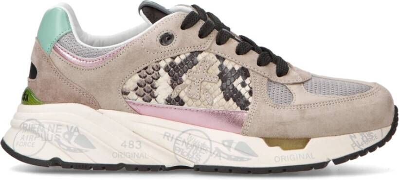 Premiata Vintage stijl sportschoen Gray Dames