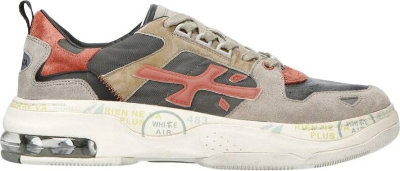 Premiata Wit Uniek Design Sneaker Multicolor Heren