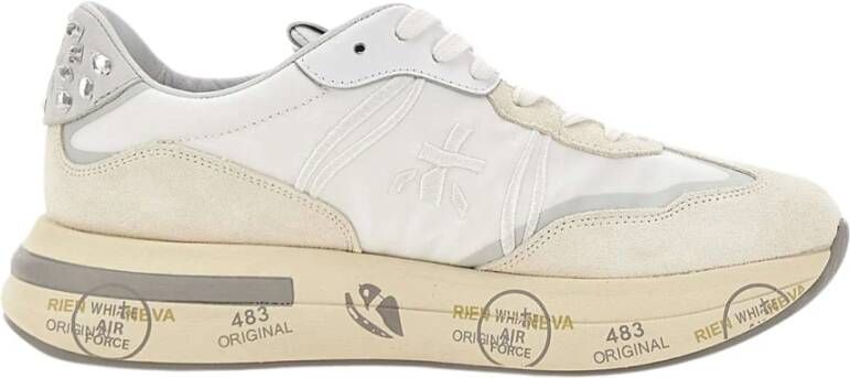 Premiata Witte Sneaker Cassie met Uniek Design White Dames