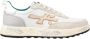 Premiata Witte en beige lage sneakers Gray Heren - Thumbnail 1