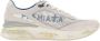 Premiata Leren Logo Sneakers Rubberen Zool White Heren - Thumbnail 10