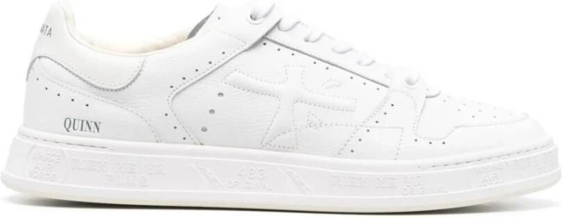 Premiata Witte Leren Quinn Sneakers White Heren