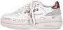 Premiata Witte Leren Sneakers Logo Zijkant Achterkant White Dames - Thumbnail 10