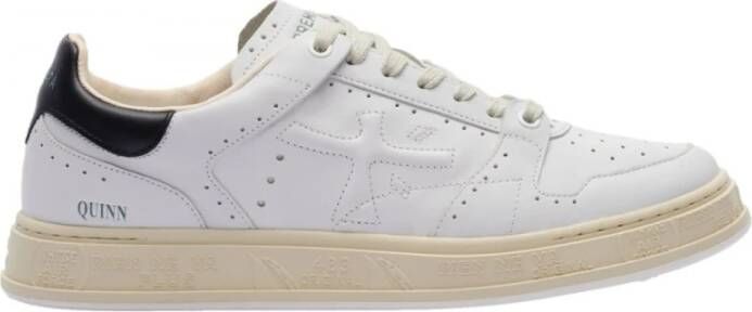 Premiata Witte leren sneakers Quinn elegantie White Heren