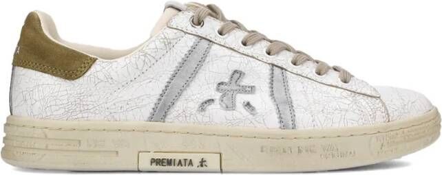 Premiata Witte Leren Sneakers Russell Model White Heren