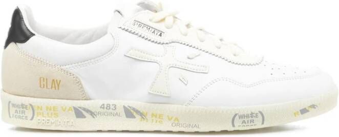 Premiata Witte Leren Sneakers voor Heren Wit Heren