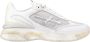 Premiata Witte Sneakers Ronde Neus Logo Patch White Dames - Thumbnail 17