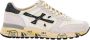 Premiata Mick_6873 Witte Sneaker met Blauwe Vintage Inzetstukken White Heren - Thumbnail 1