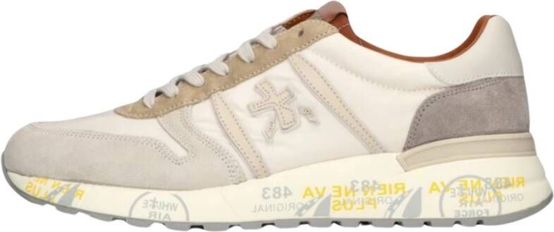 Premiata Witte Sneaker Lander met Uniek Design White Heren