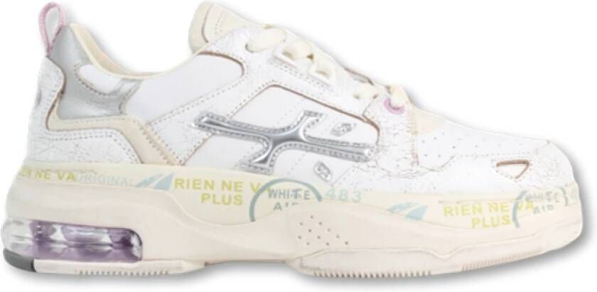 Premiata Witte sneaker met contrasterende details Multicolor Dames