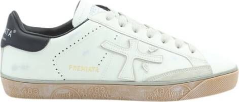 Premiata Witte Sneakers met Ergonomische Zool White Heren