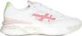 Premiata Witte Sneakers Panel Design Distressed Finish White Dames - Thumbnail 1