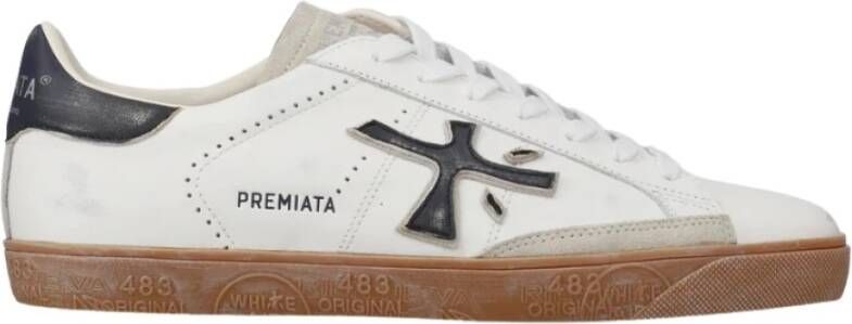 Premiata Witte Sneakers Steven White Heren