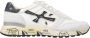 Premiata Mick_6873 Witte Sneaker met Blauwe Vintage Inzetstukken White Heren - Thumbnail 5