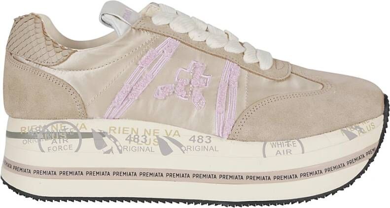 Premiata Witte Sneakers voor Vrouwen Beige Dames