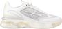 Premiata Witte Sneakers Ronde Neus Logo Patch White Dames - Thumbnail 7