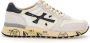 Premiata Mick_6873 Witte Sneaker met Blauwe Vintage Inzetstukken White Heren - Thumbnail 4