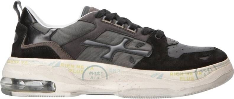 Premiata Witte Unieke Sneakers met Kleurrijke Details Multicolor Heren