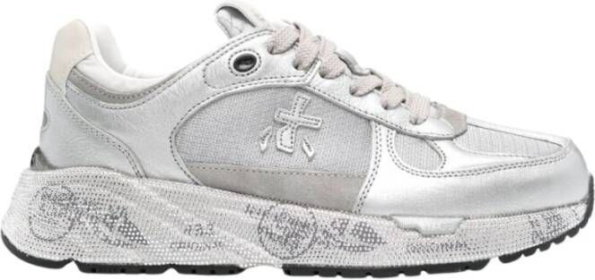 Premiata Zilveren Sneakers Gray Dames