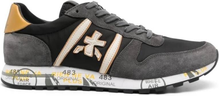 Premiata Zwart Grijs Wit Eric Sneakers Gray Heren