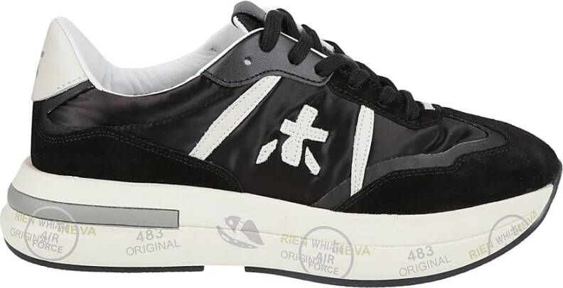 Premiata Zwarte Cassie Sneakers Black Dames