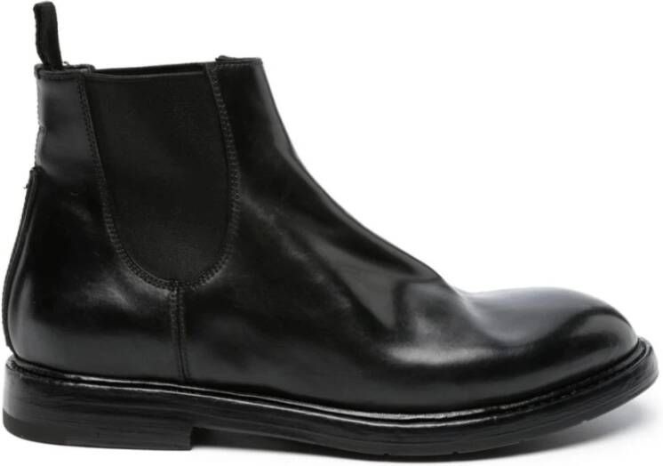 Premiata Zwarte Chelsea Boots met leren zool Black Heren