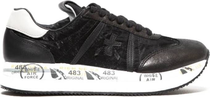 Premiata Zwarte Conny Sneakers voor Vrouwen Black Dames