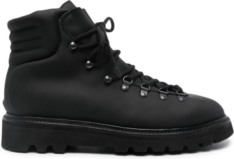 Premiata Zwarte Hybride Enkellaarzen Black Heren