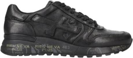 Premiata Zwarte leren Mick Sneakers Black Heren