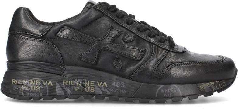 Premiata Zwarte leren sneakers Mick Black Heren