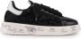 Premiata Zwarte Leren Vetersneakers Black Dames - Thumbnail 1