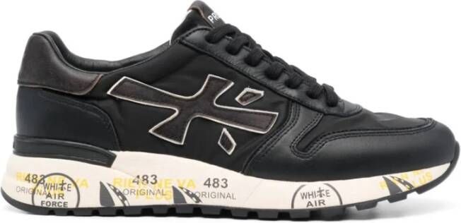 Premiata Zwarte Platte Schoenen Mick Black Heren