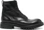 Premiata Zwarte platte veterschoenen van leer Black Heren - Thumbnail 1