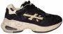 Premiata Zwarte Sharky D Nylon Suède Leren Sneakers Black Dames - Thumbnail 1