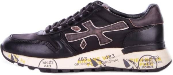 Premiata Zwarte Sneakers met Zijlogo Black Heren