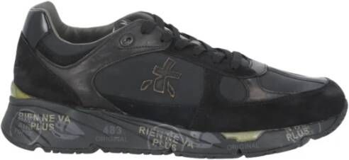 Premiata Zwarte Suède Leren Sneakers voor Heren Black Heren