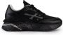 Premiata Zwarte technische stof en leren sneakers Black Dames - Thumbnail 1