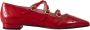 Pretty Ballerinas Dames Patent Leren Ballet Flats Red Dames - Thumbnail 1