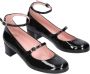 Pretty Ballerinas Zwarte Ballerina van Lakleer met Ronde Neus en 4cm Hak Black Dames - Thumbnail 1